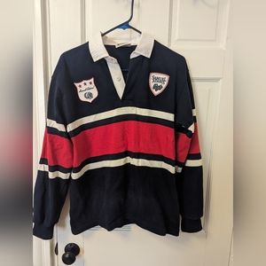 Rare Samuel Adams beer rugby shirt